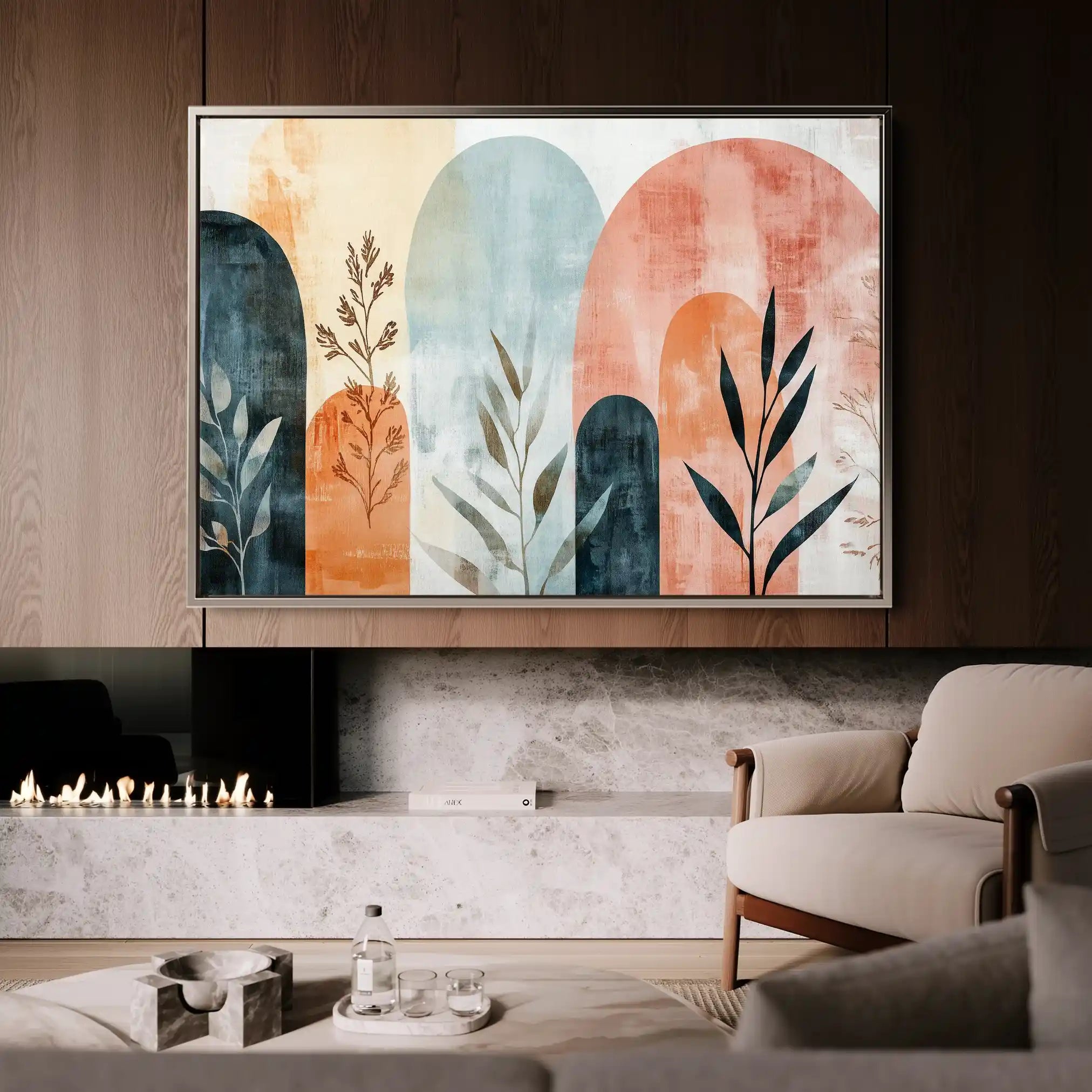 Boho 167 Canvas Art 60 x 40 cm / Black