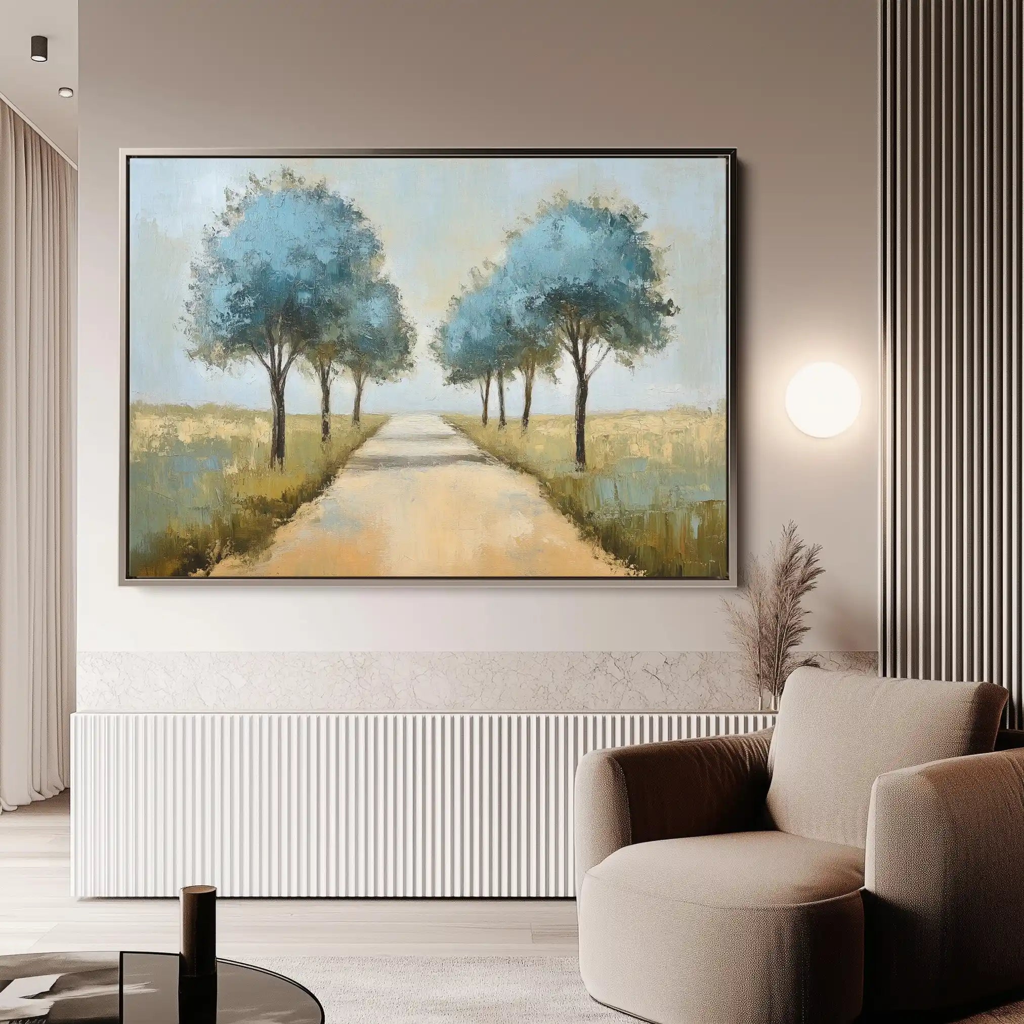 Landscape 167 Canvas Art 60 x 40 cm / Black