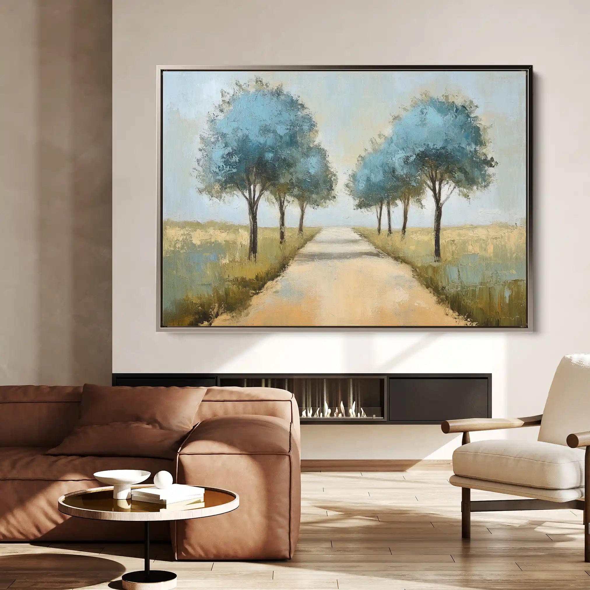 Landscape 167 Canvas Art 60 x 40 cm / Black