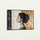 Portrait 167 Canvas Art 18" x 24" / 45 x 60 cm / Black
