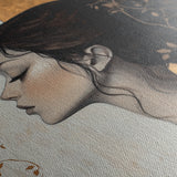 Portrait 167 Canvas Art 18" x 24" / 45 x 60 cm / Black