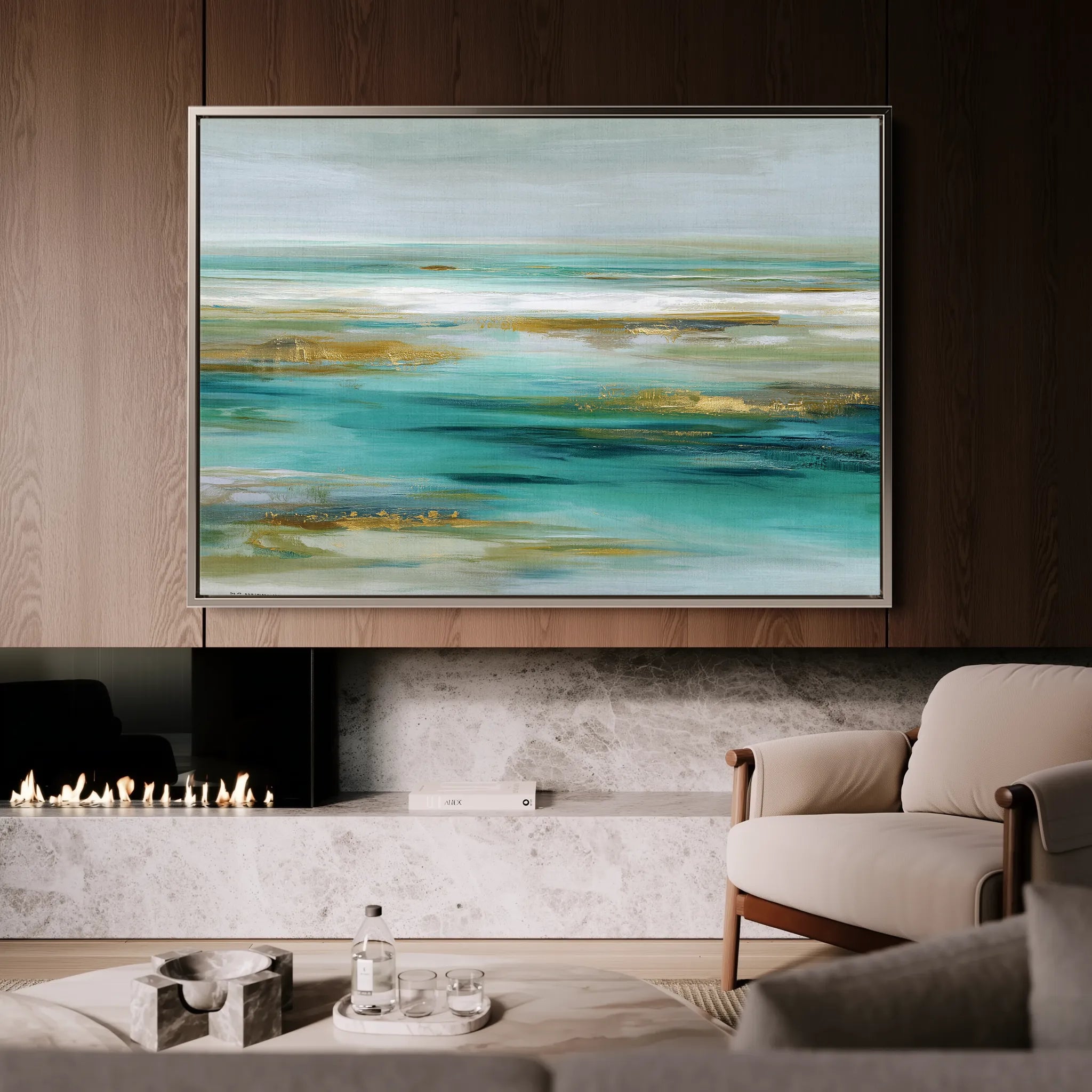 Abstract 1670 Canvas Art 18" x 24" / 45 x 60 cm / Black