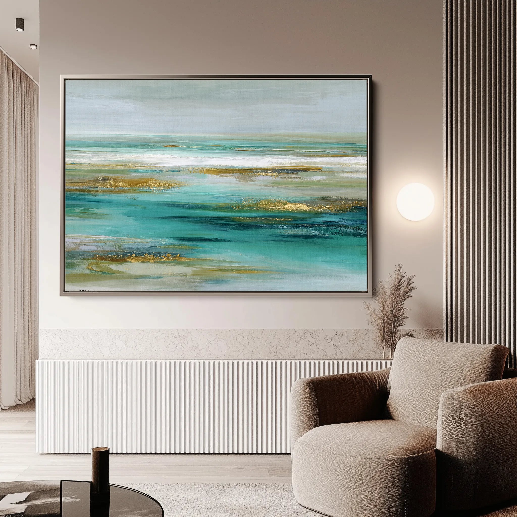 Abstract 1670 Canvas Art 18" x 24" / 45 x 60 cm / Black