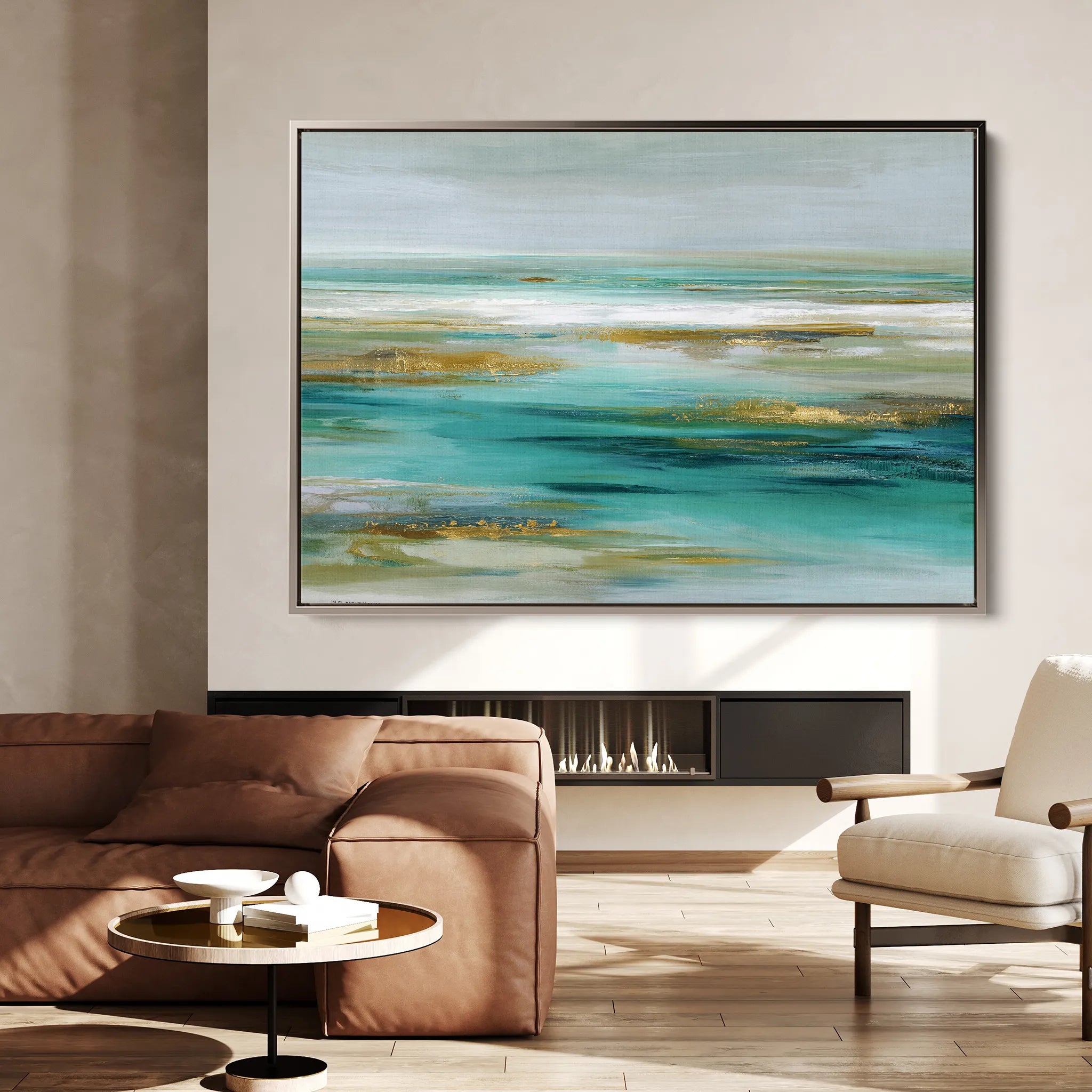 Abstract 1670 Canvas Art 18" x 24" / 45 x 60 cm / Black
