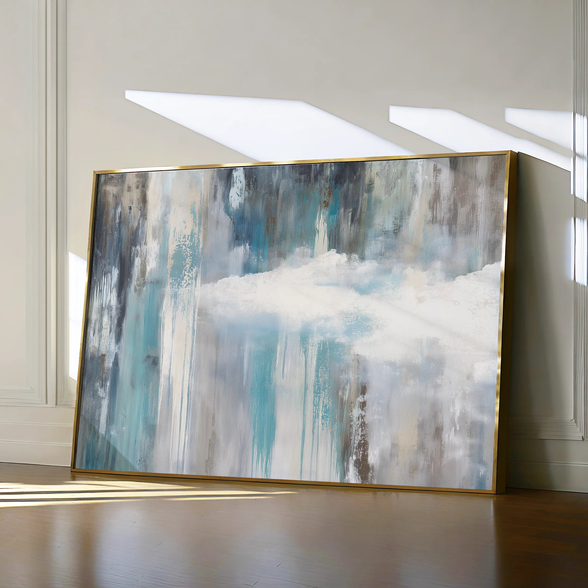 Abstract 1671 Canvas Art 18" x 24" / 45 x 60 cm / Black