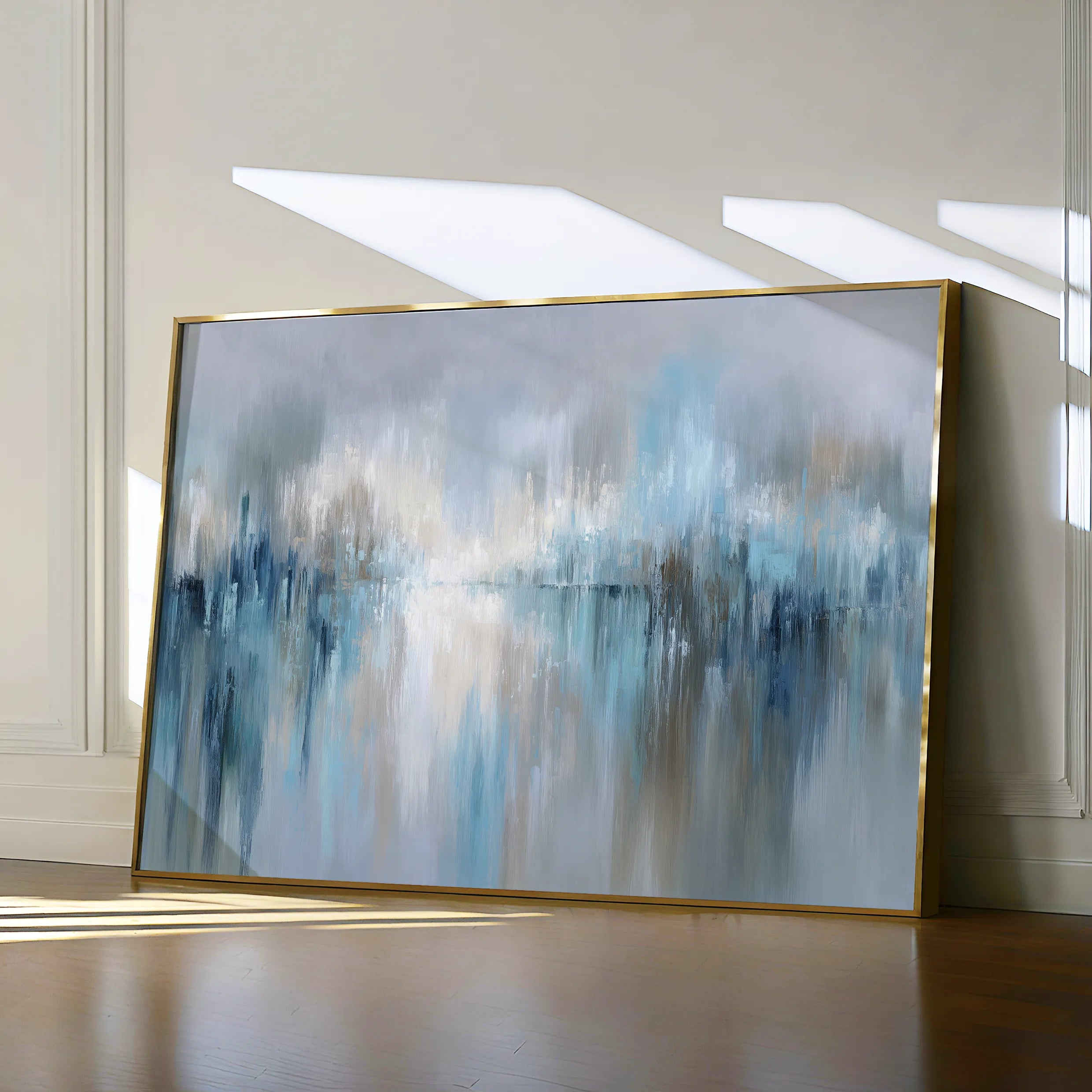Abstract 1672 Canvas Art 18" x 24" / 45 x 60 cm / Black