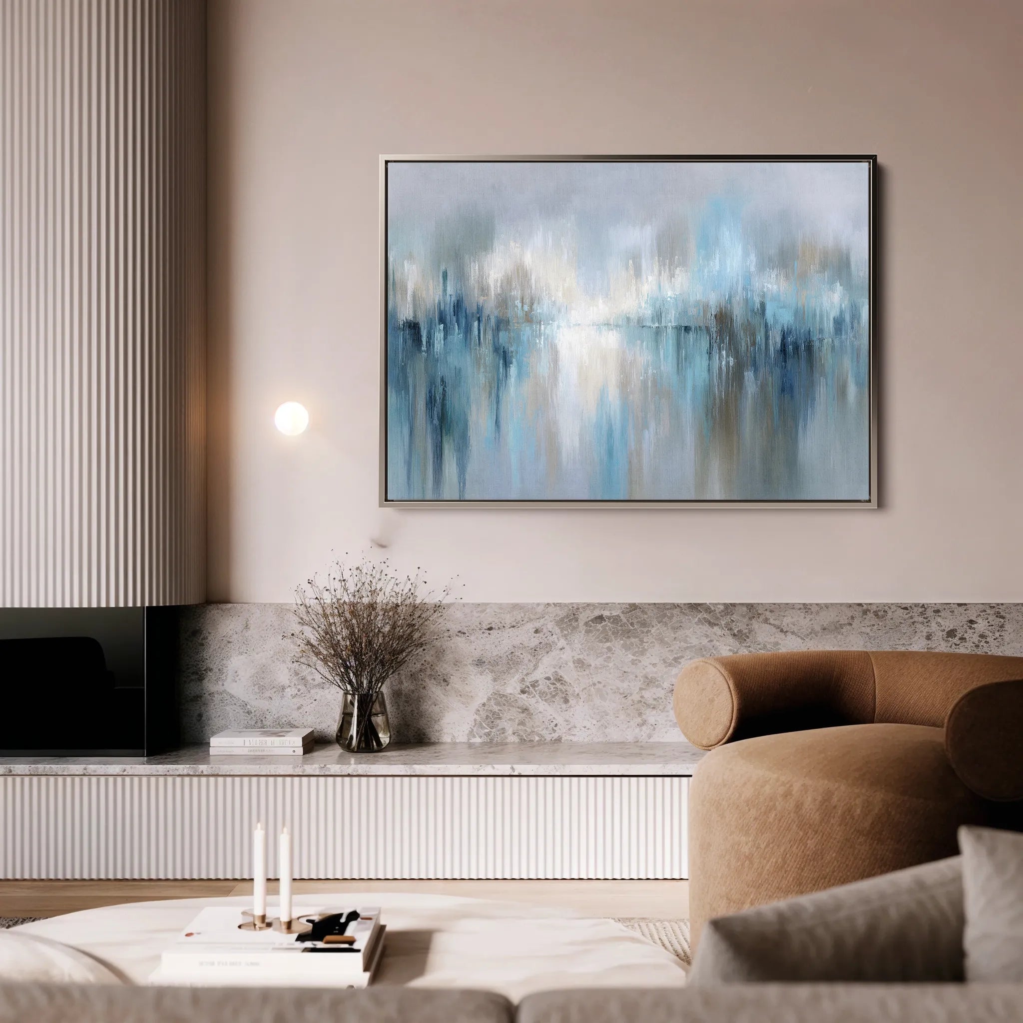 Abstract 1672 Canvas Art 18" x 24" / 45 x 60 cm / Black