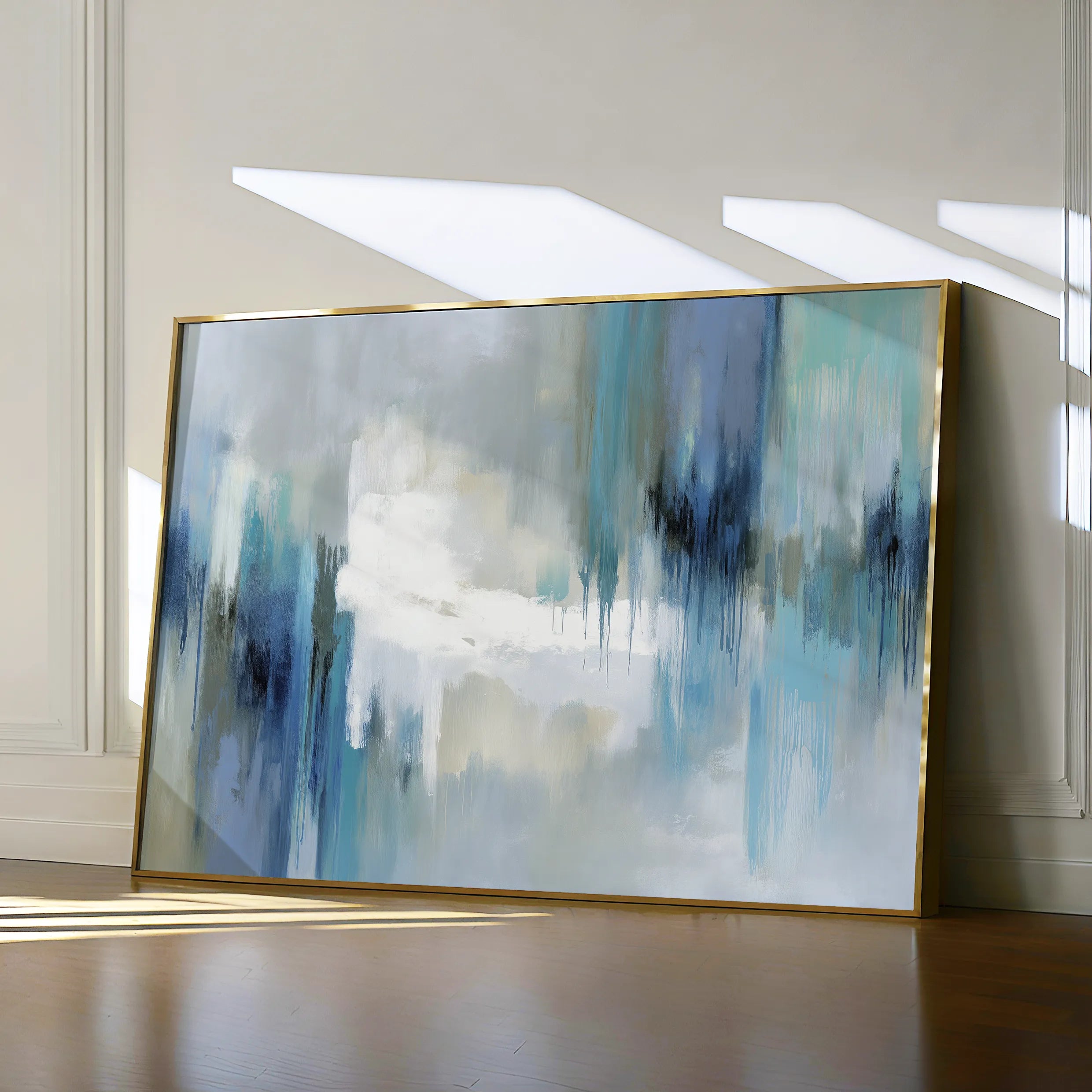Abstract 1673 Canvas Art 18" x 24" / 45 x 60 cm / Black
