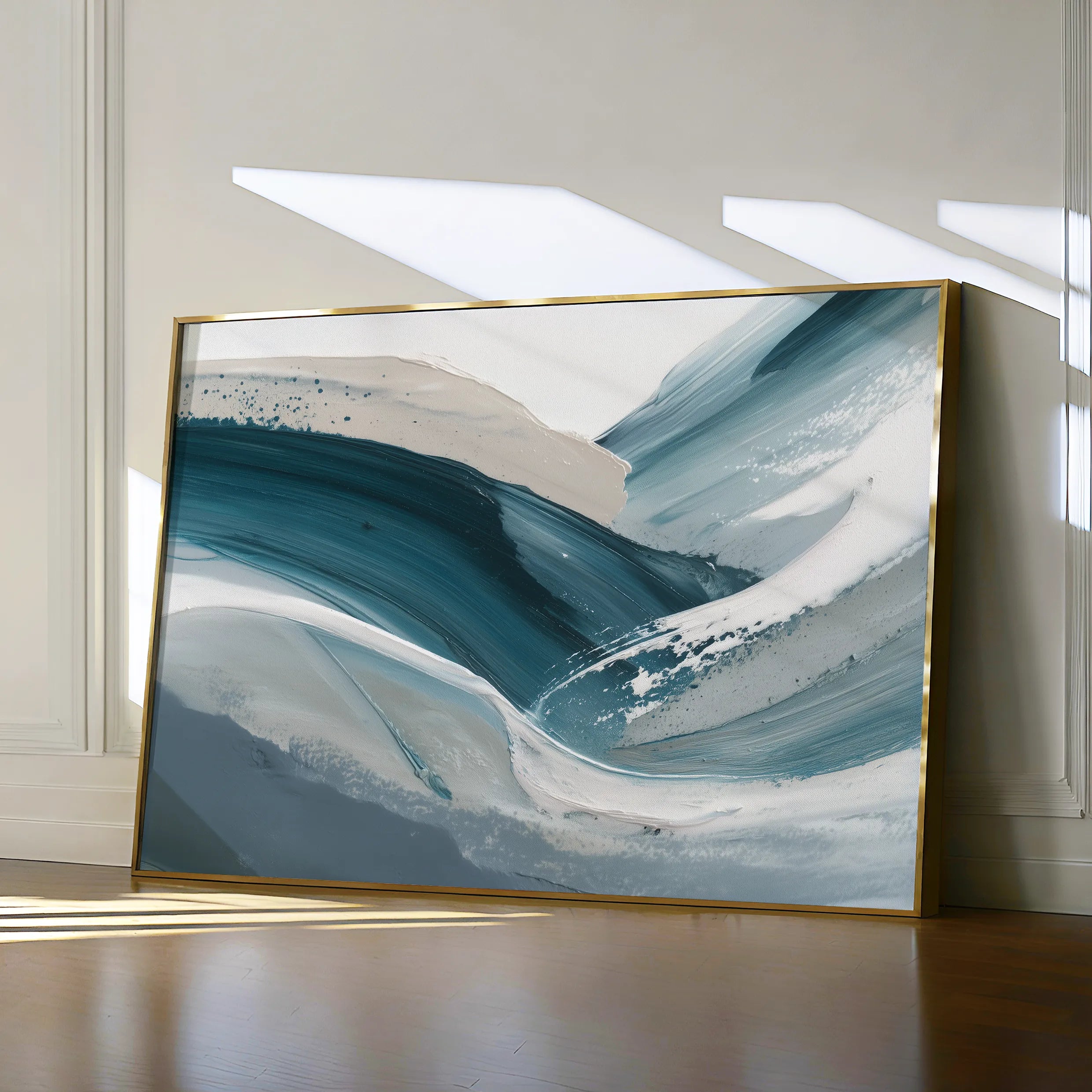Abstract 1674 Canvas Art 18" x 24" / 45 x 60 cm / Black