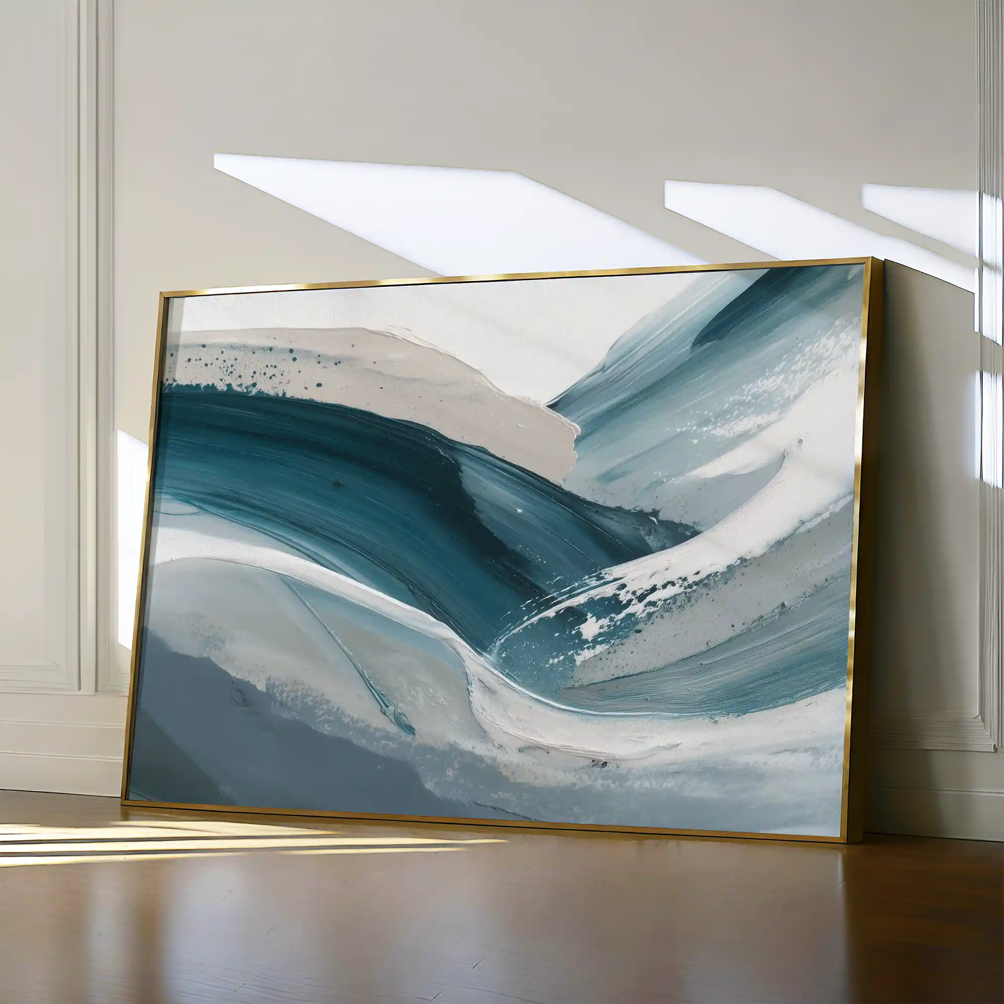 Abstract 1674 Canvas Art 60 x 40 cm / Black