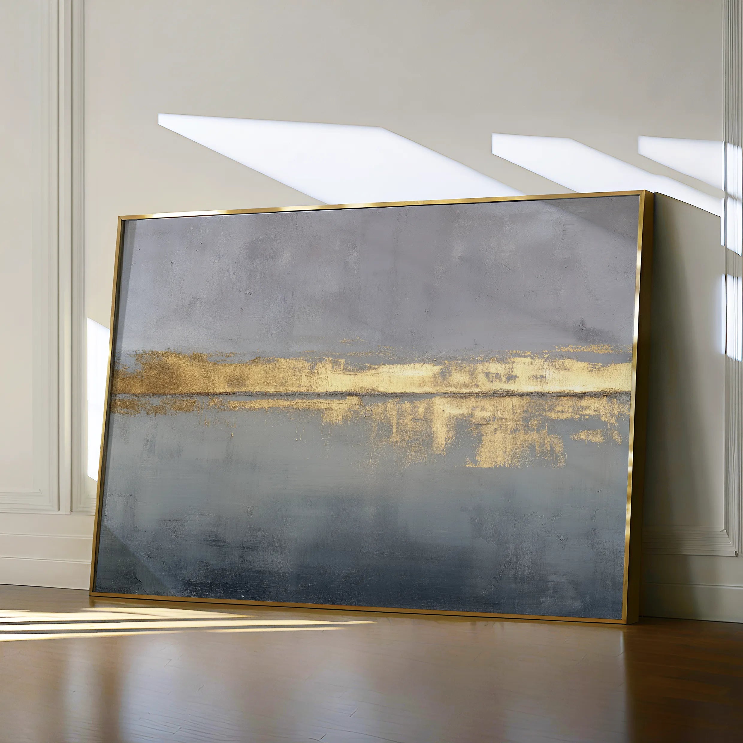 Abstract 1675 Canvas Art 18" x 24" / 45 x 60 cm / Black