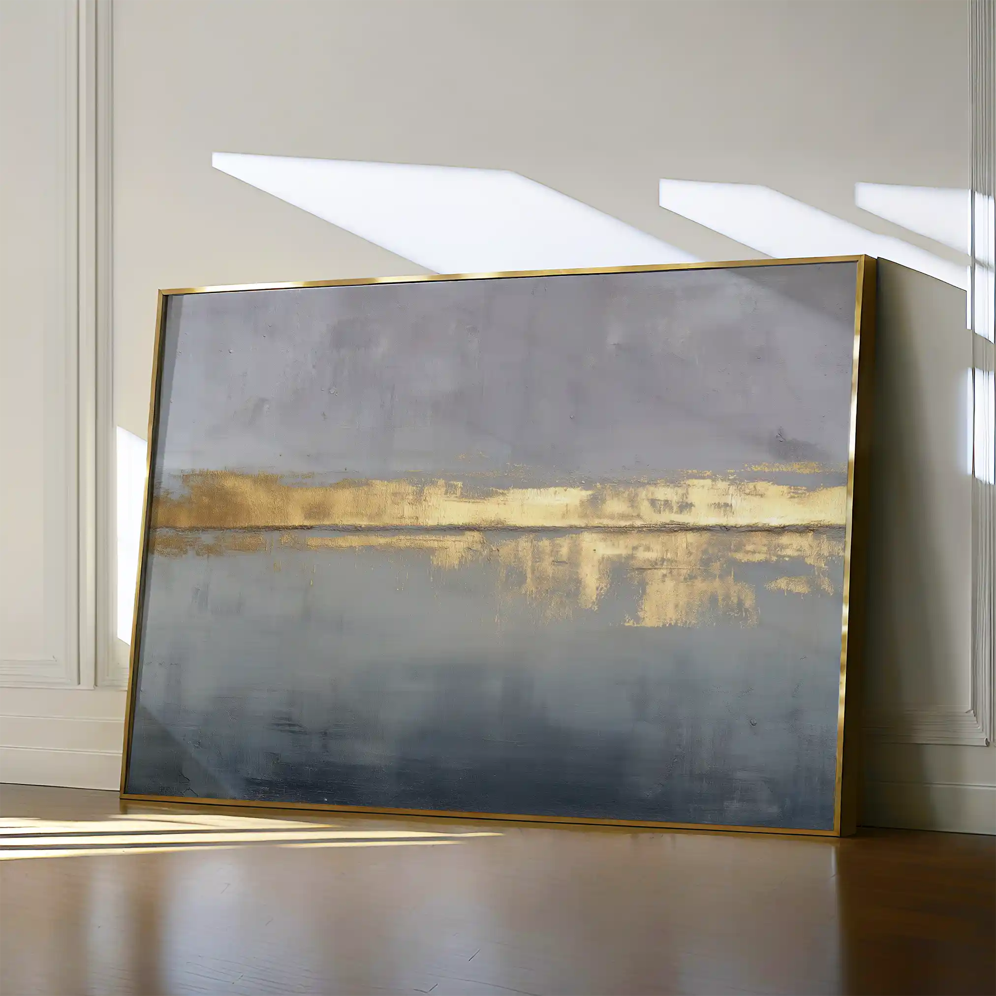 Abstract 1675 Canvas Art 60 x 40 cm / Black