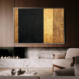 Abstract 1676 Canvas Art 18" x 24" / 45 x 60 cm / Black