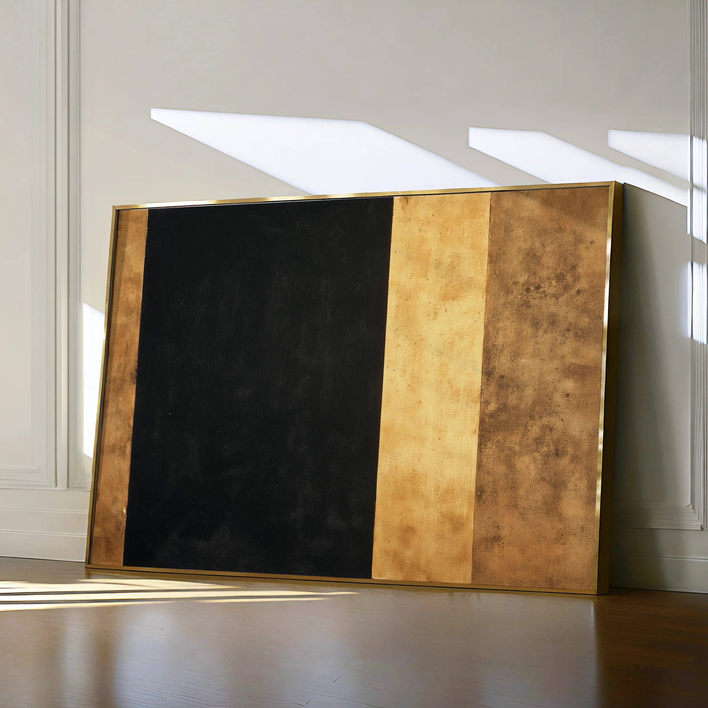 Abstract 1676 Canvas Art 18" x 24" / 45 x 60 cm / Black