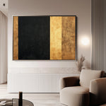 Abstract 1676 Canvas Art 18" x 24" / 45 x 60 cm / Black