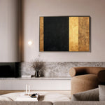 Abstract 1676 Canvas Art 18" x 24" / 45 x 60 cm / Black