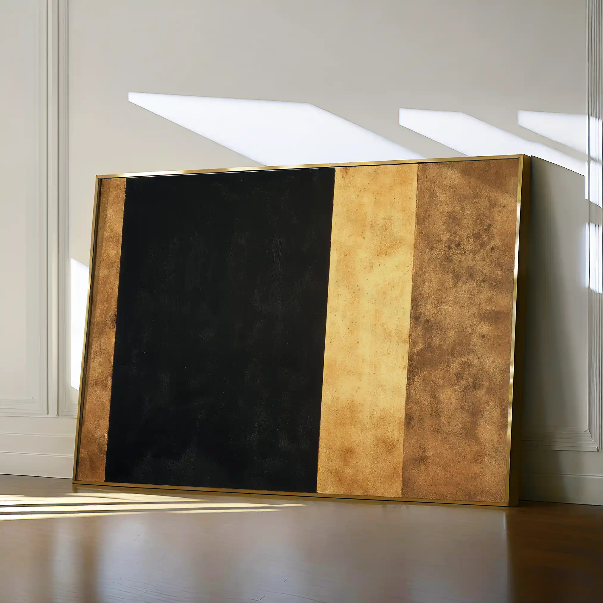 Abstract 1676 Canvas Art 60 x 40 cm / Black