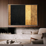 Abstract 1676 Canvas Art 60 x 40 cm / Black