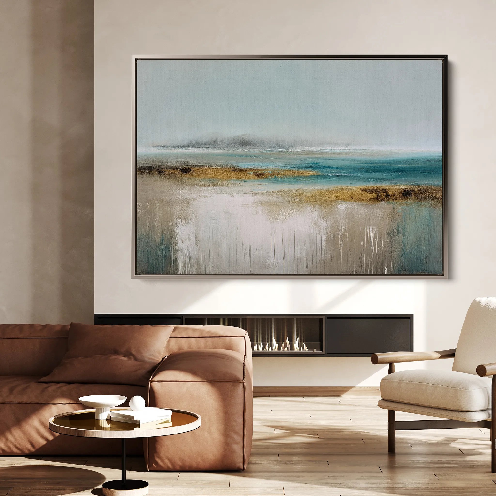 Abstract 1677 Canvas Art 18" x 24" / 45 x 60 cm / Black
