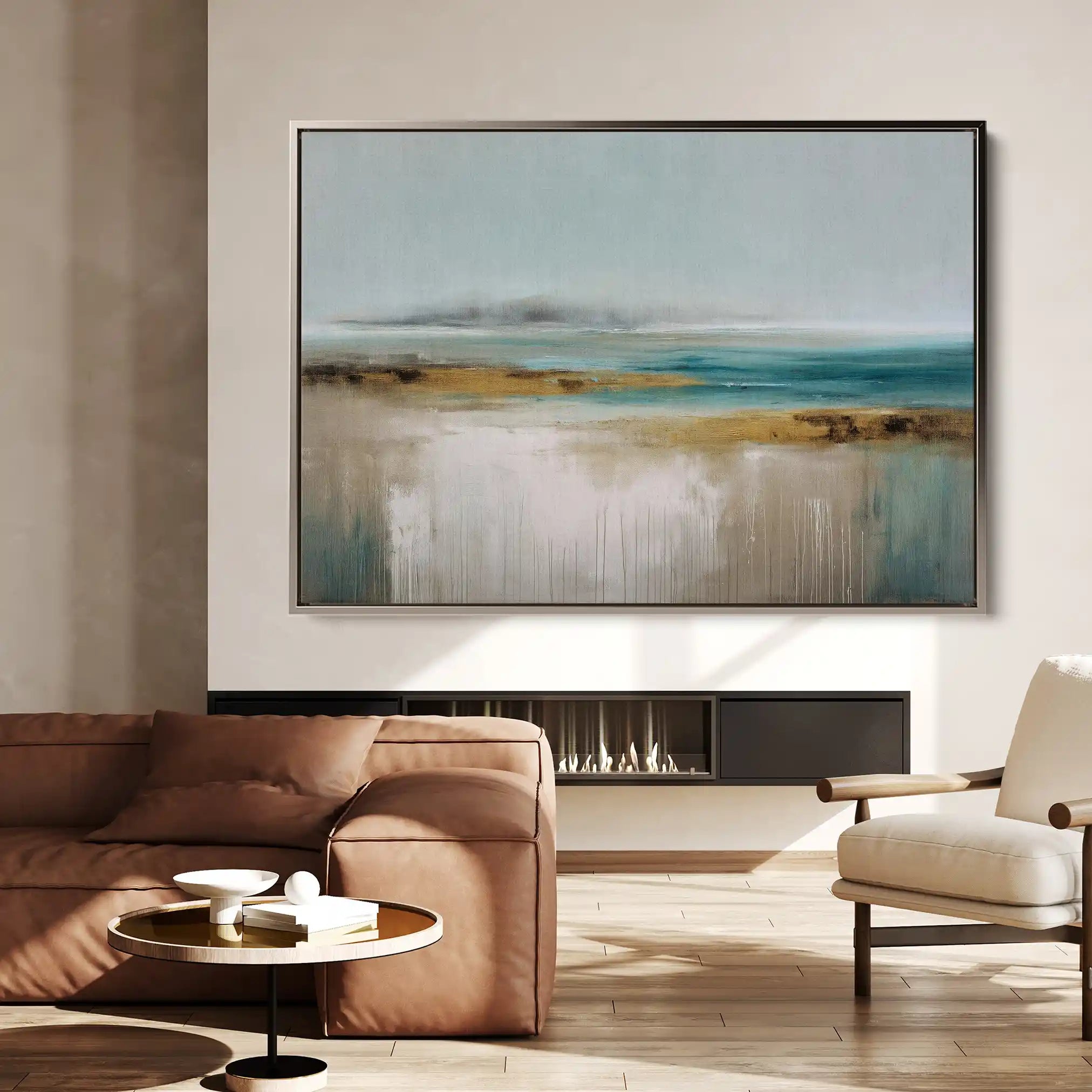 Abstract 1677 Canvas Art 60 x 40 cm / Black