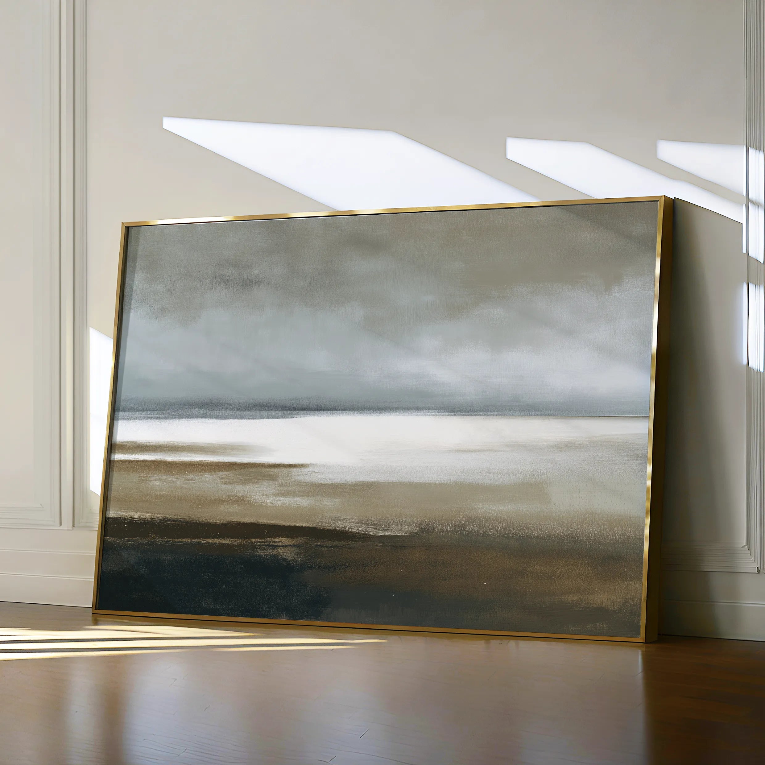Abstract 1679 Canvas Art 18" x 24" / 45 x 60 cm / Black