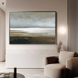 Abstract 1679 Canvas Art 18" x 24" / 45 x 60 cm / Black