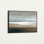 Abstract 1679 Canvas Art 60 x 40 cm / Black