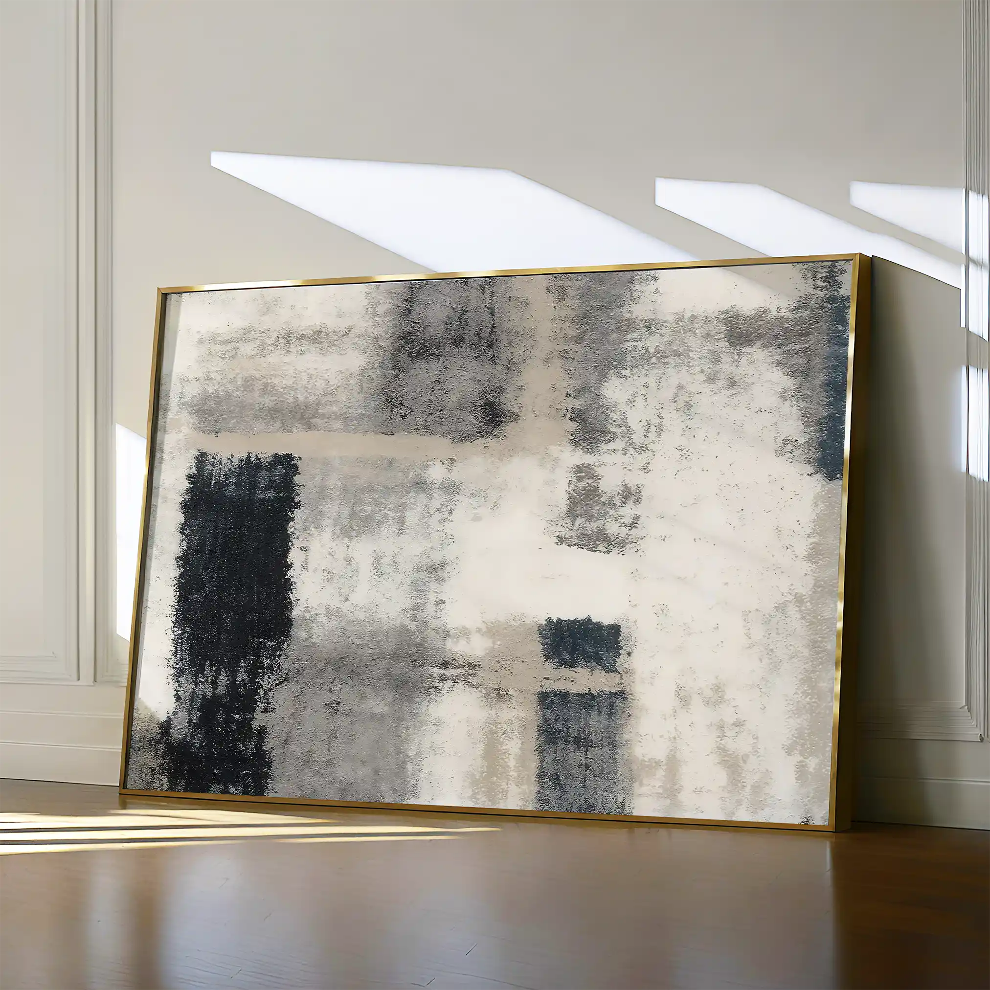 Abstract 168 Canvas Art 18" x 24" / 45 x 60 cm / Black