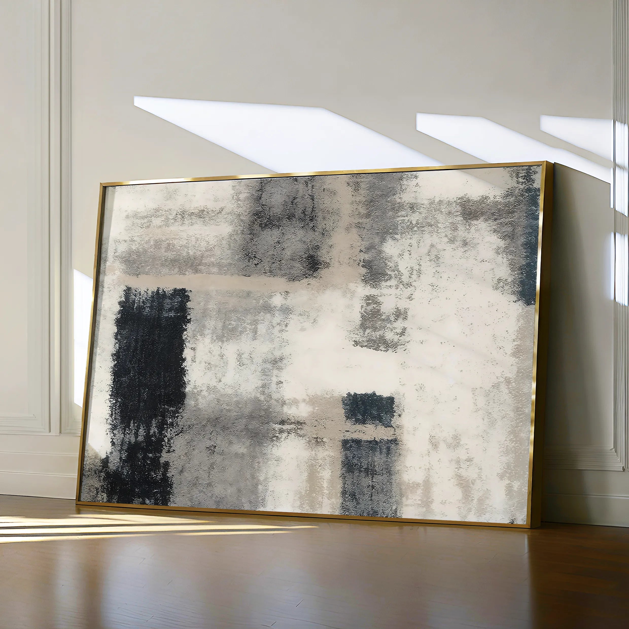 Abstract 168 Canvas Art 18" x 24" / 45 x 60 cm / Black