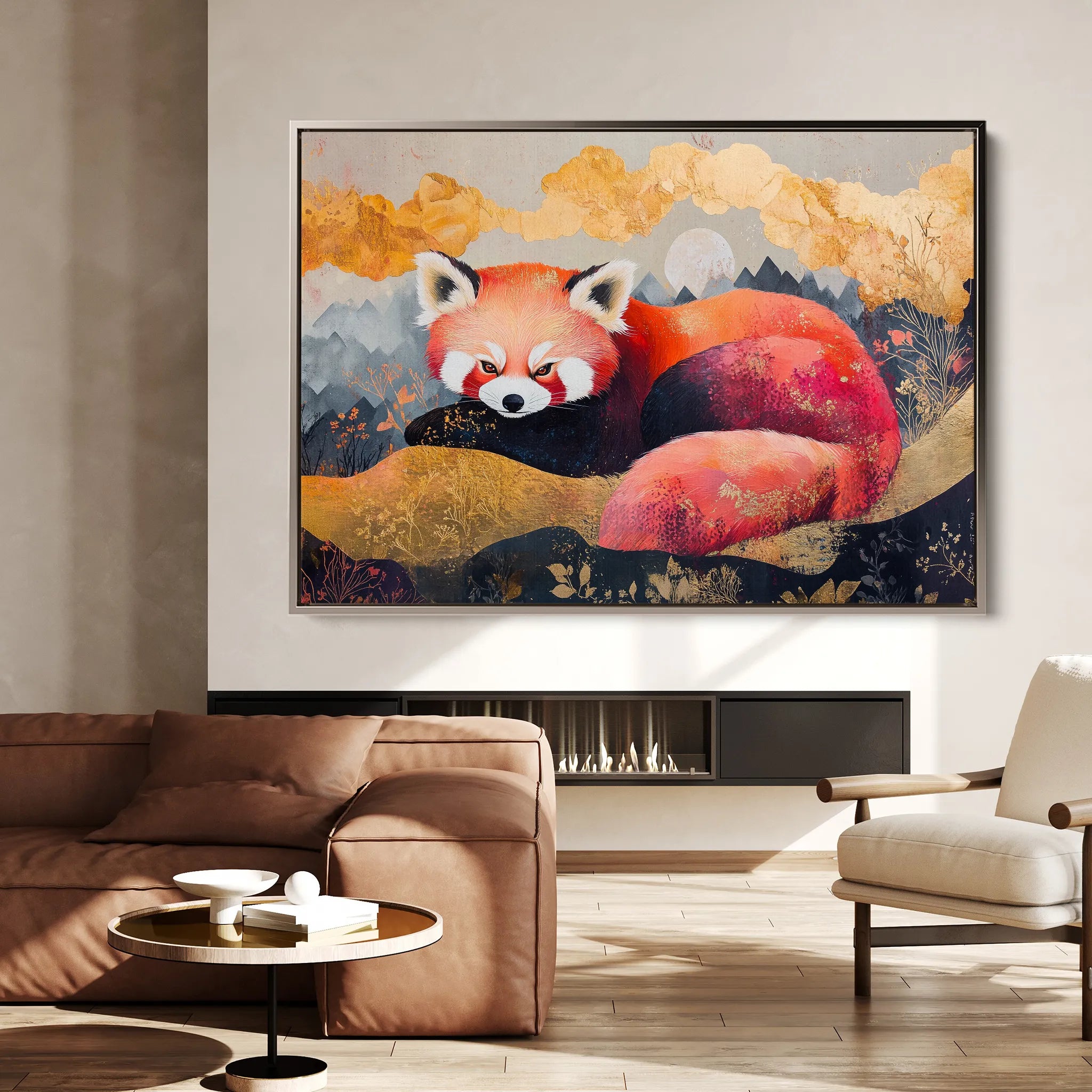 Animals 168 Canvas Art 18" x 24" / 45 x 60 cm / Black