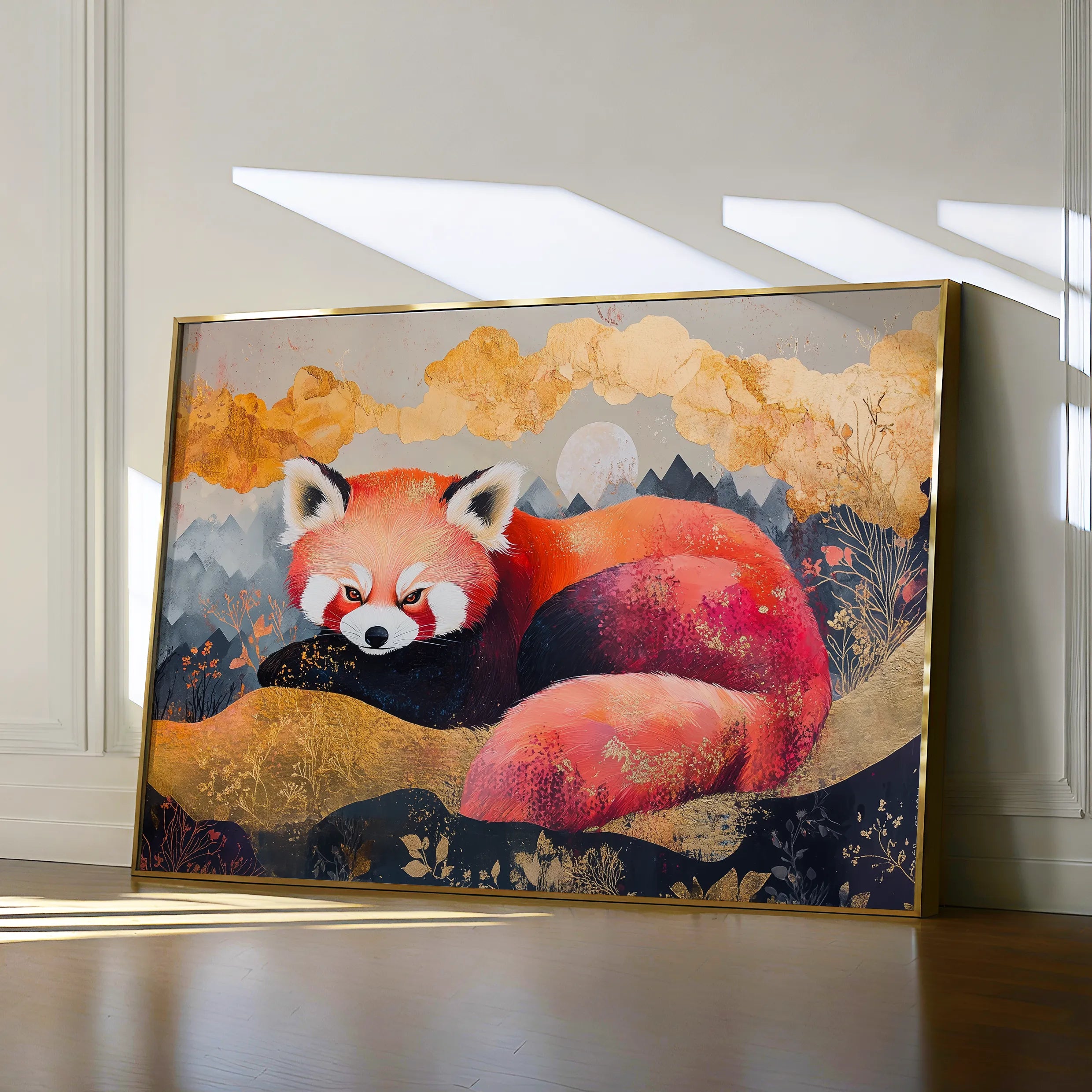 Animals 168 Canvas Art 18" x 24" / 45 x 60 cm / Black