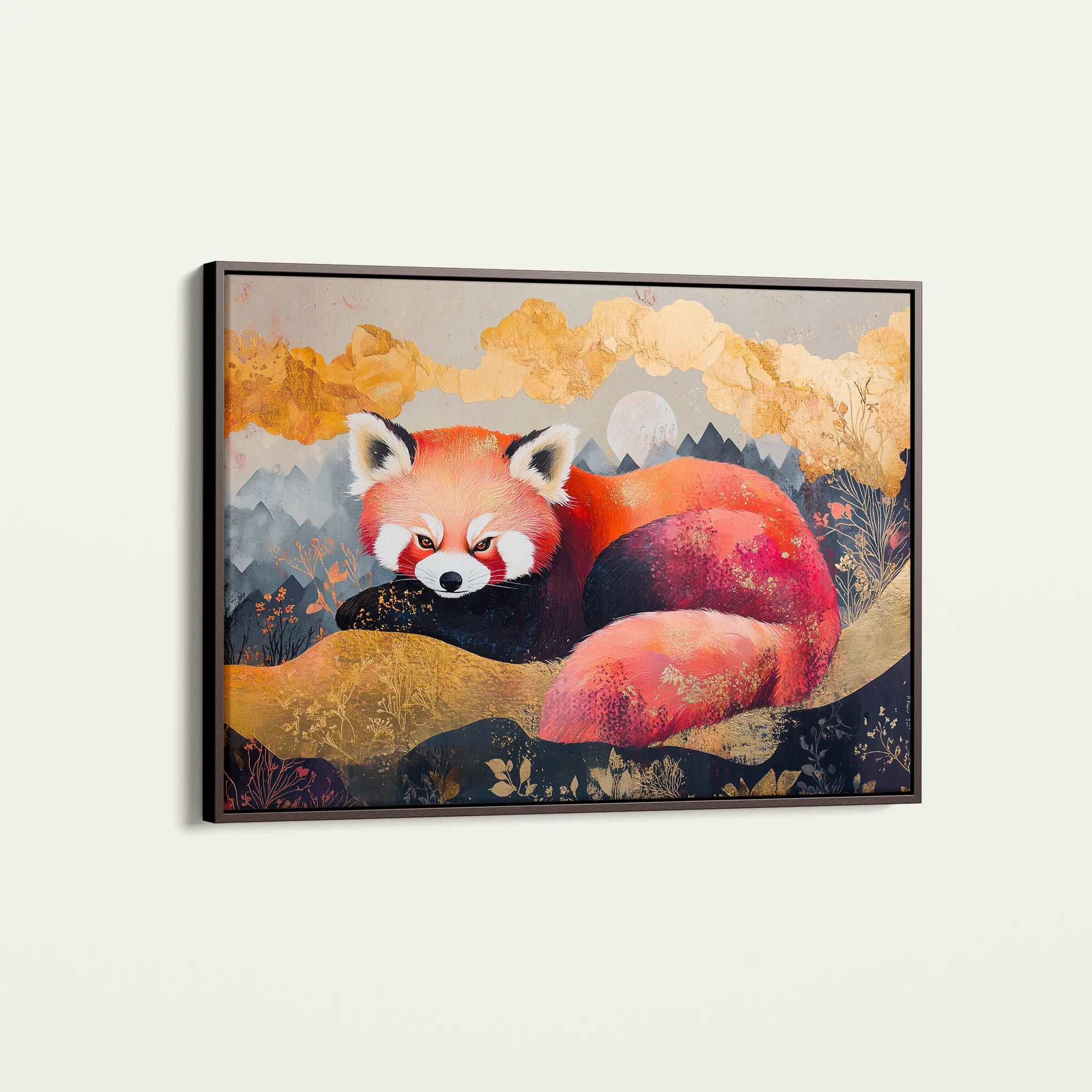 Animals 168 Canvas Art 18" x 24" / 45 x 60 cm / Black