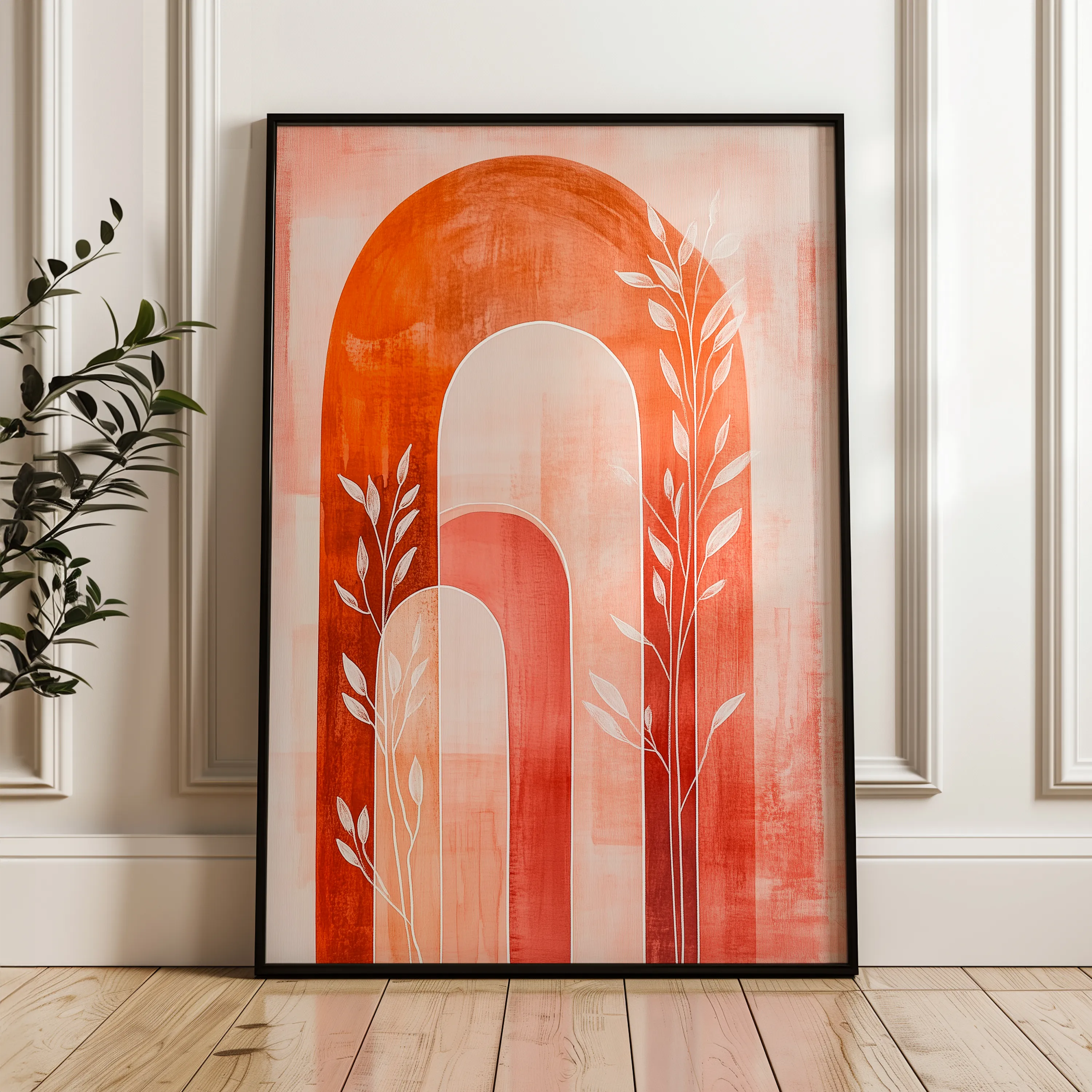 Boho 168 Canvas Art 18" x 24" / 45 x 60 cm / Black