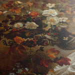 Floral 168 Canvas Art 18" x 24" / 45 x 60 cm / Black