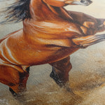 Horses 168 Canvas Art 18" x 24" / 45 x 60 cm / Black