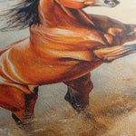 Horses 168 Canvas Art 60 x 40 cm / Black