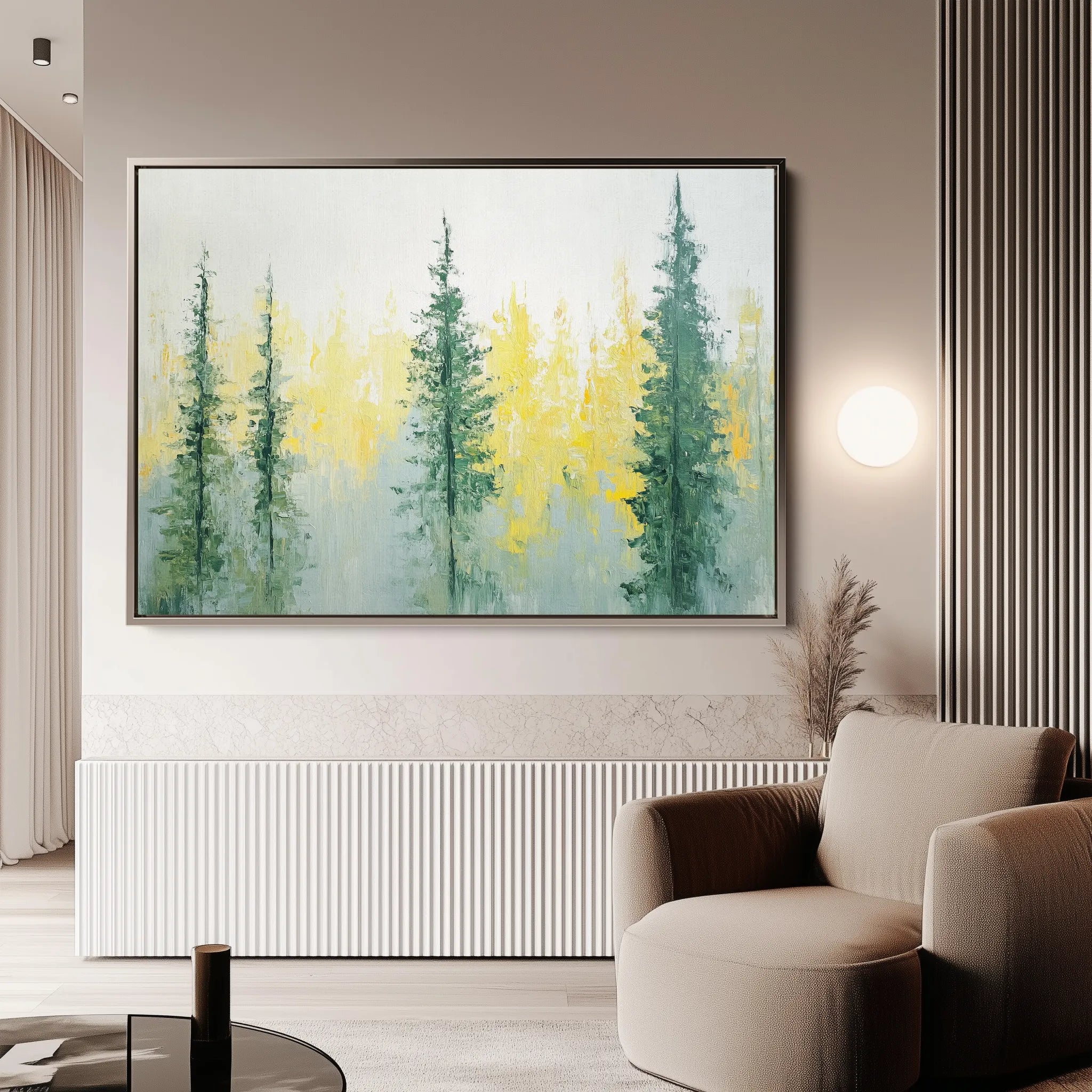 Landscape 168 Canvas Art 18" x 24" / 45 x 60 cm / Black
