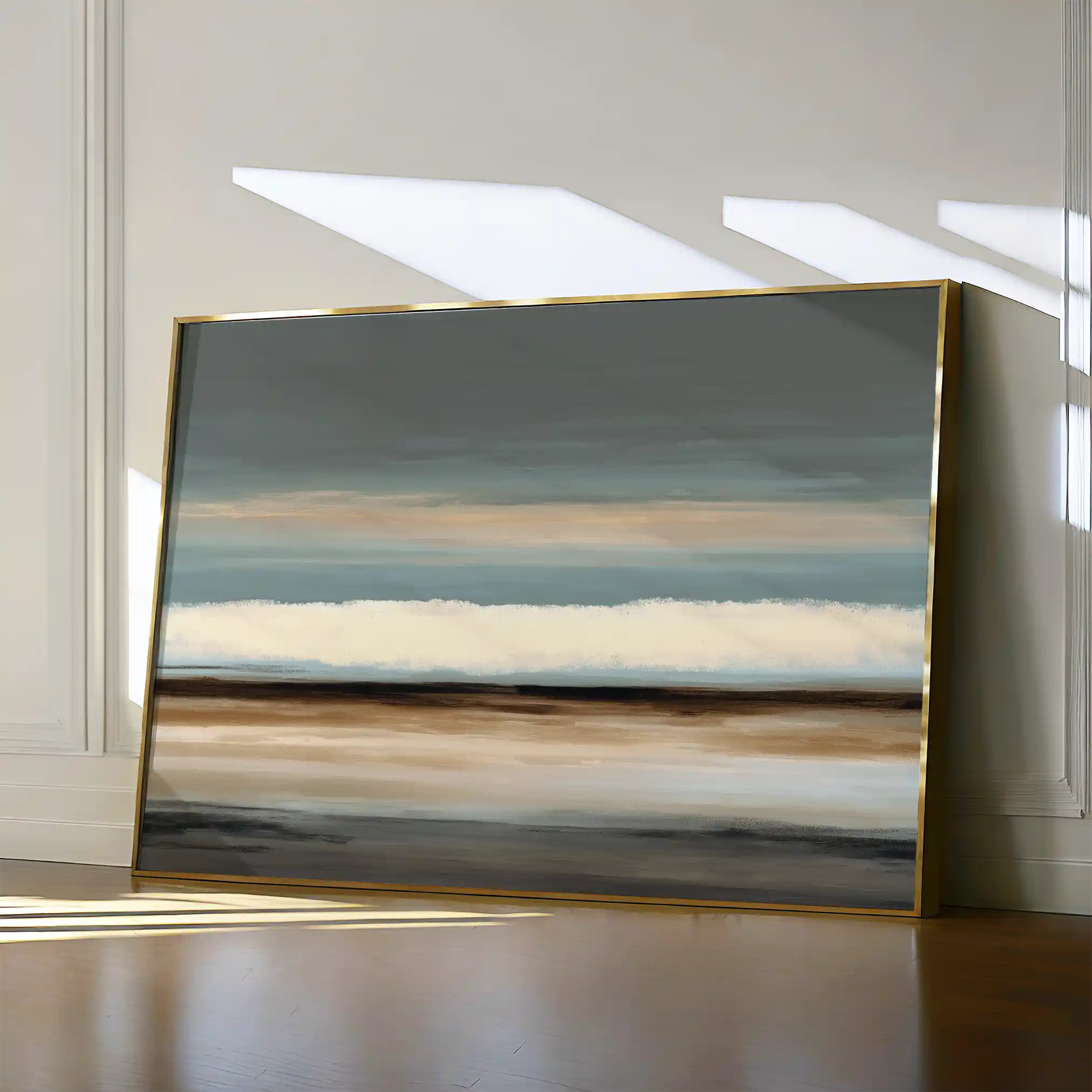 Abstract 1680 Canvas Art 18" x 24" / 45 x 60 cm / Black