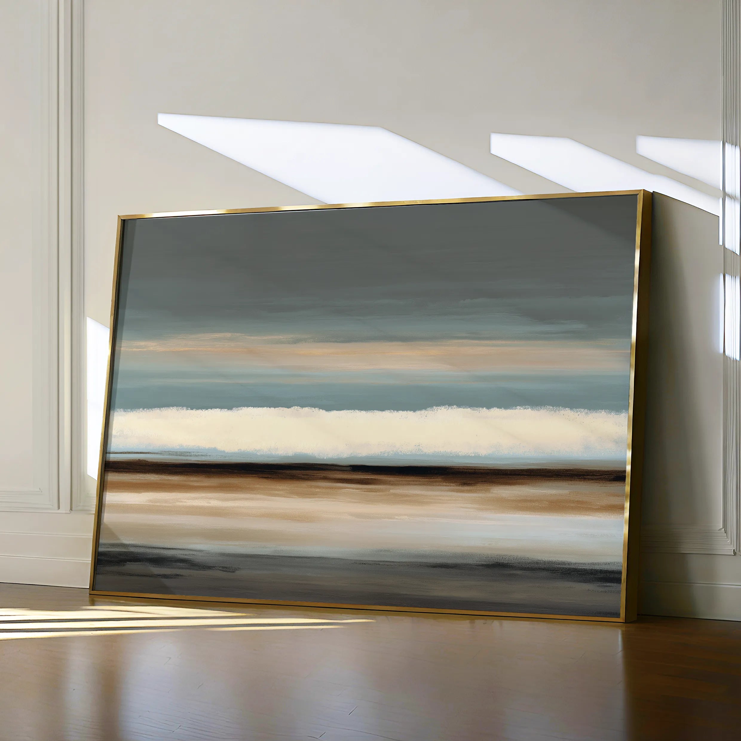 Abstract 1680 Canvas Art 18" x 24" / 45 x 60 cm / Black
