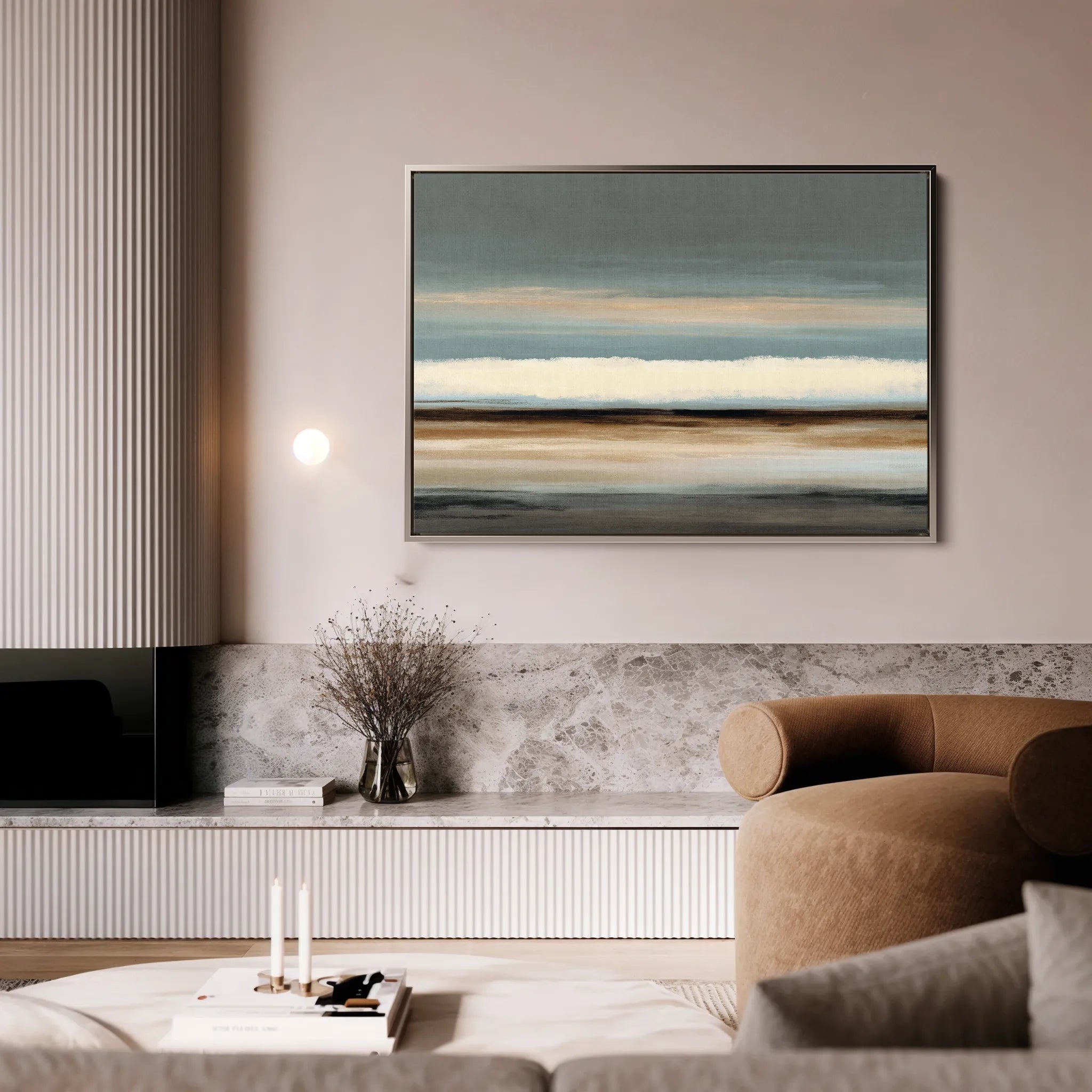 Abstract 1680 Canvas Art 18" x 24" / 45 x 60 cm / Black