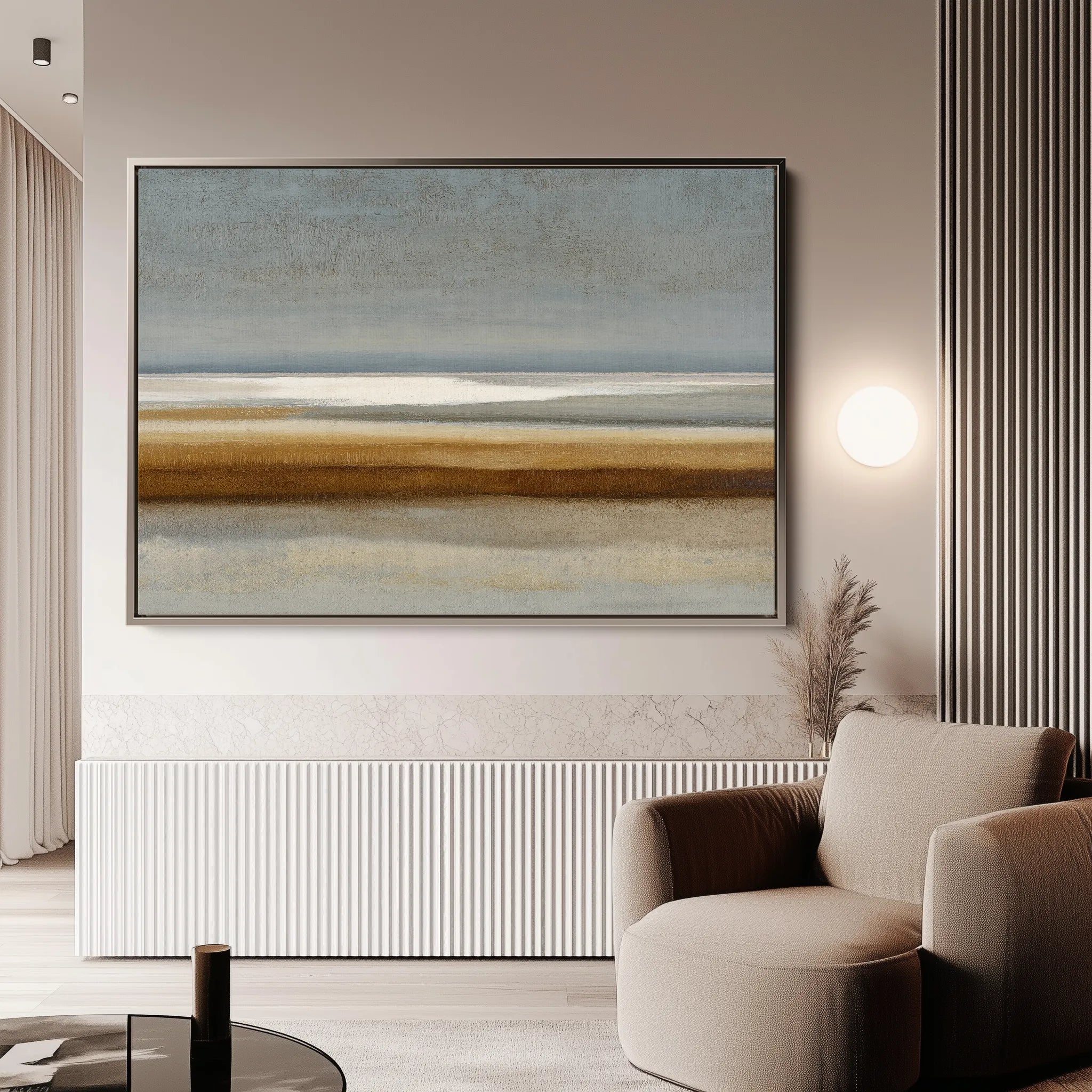 Abstract 1681 Canvas Art 18" x 24" / 45 x 60 cm / Black