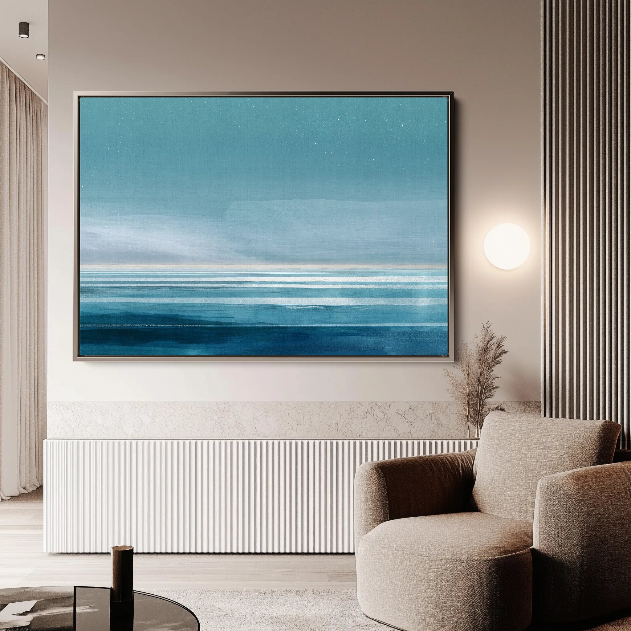 Abstract 1683 Canvas Art 18" x 24" / 45 x 60 cm / Black