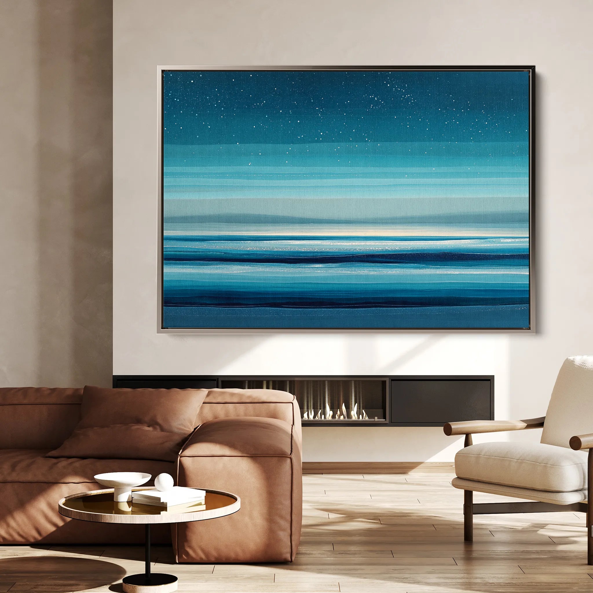 Abstract 1685 Canvas Art 18" x 24" / 45 x 60 cm / Black
