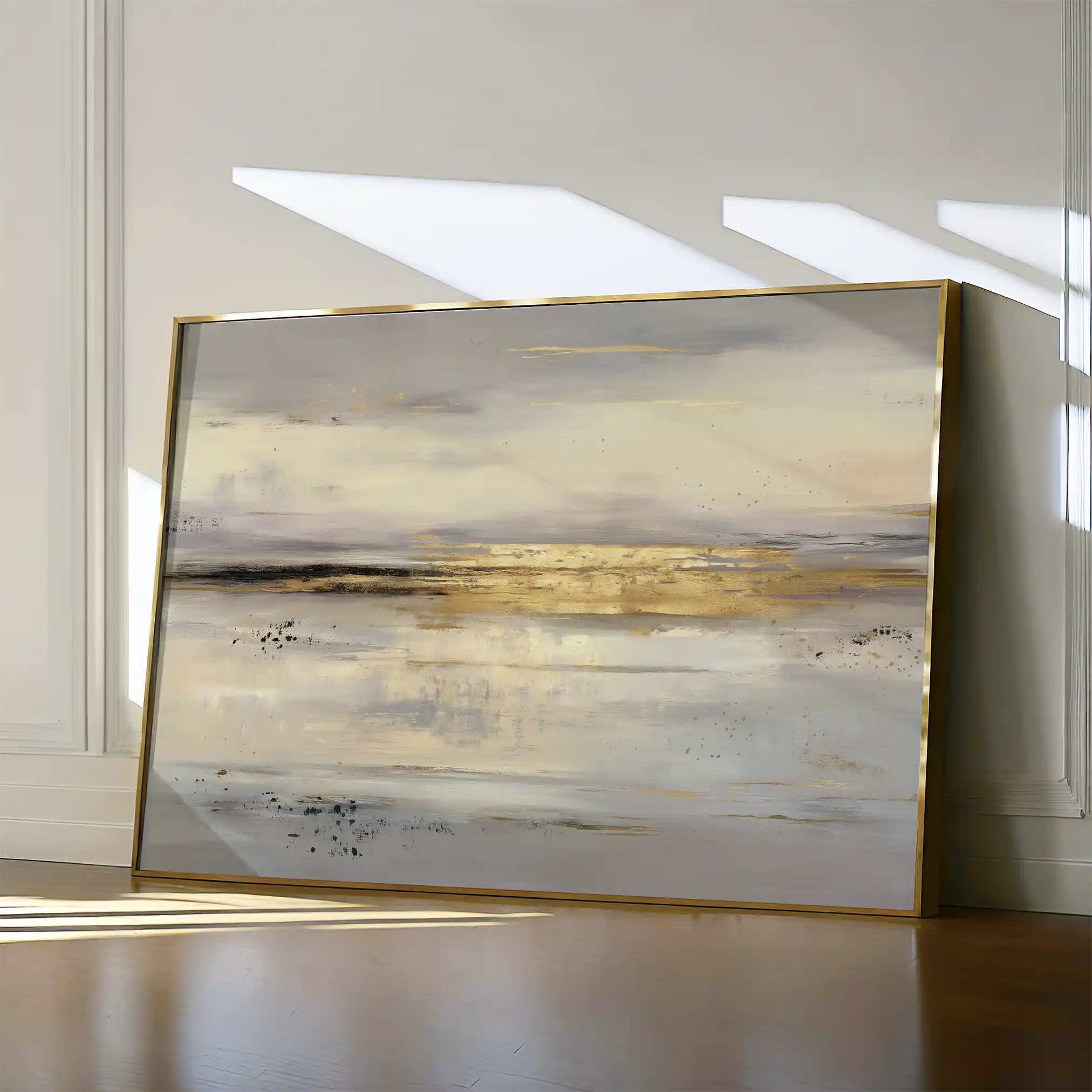 Abstract 1686 Canvas Art 18" x 24" / 45 x 60 cm / Black