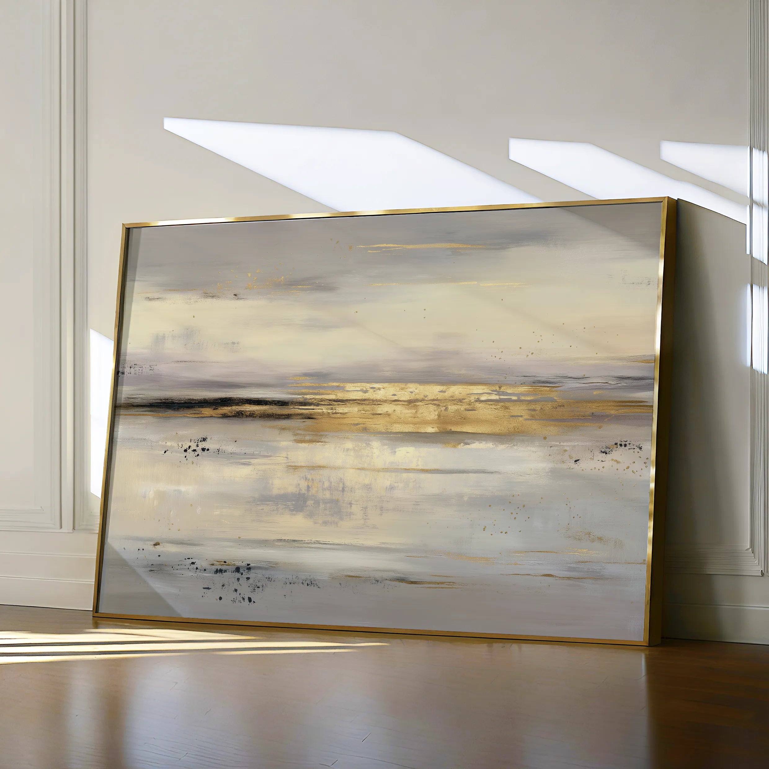 Abstract 1686 Canvas Art 18" x 24" / 45 x 60 cm / Black