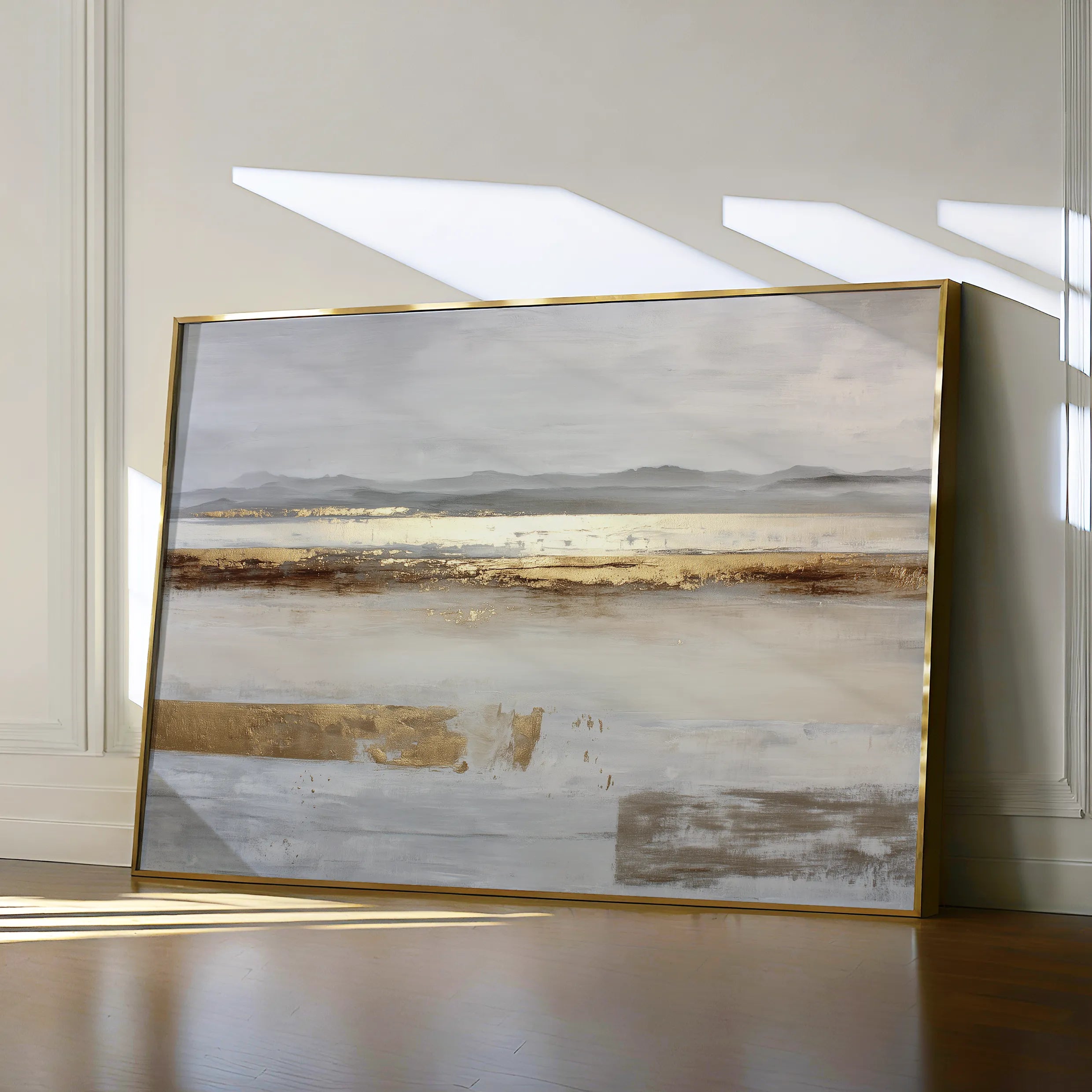 Abstract 1687 Canvas Art 18" x 24" / 45 x 60 cm / Black