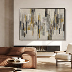 Abstract 1689 Canvas Art 18" x 24" / 45 x 60 cm / Black