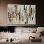 Abstract 1689 Canvas Art 18" x 24" / 45 x 60 cm / Black