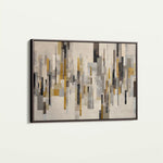 Abstract 1689 Canvas Art 60 x 40 cm / Black