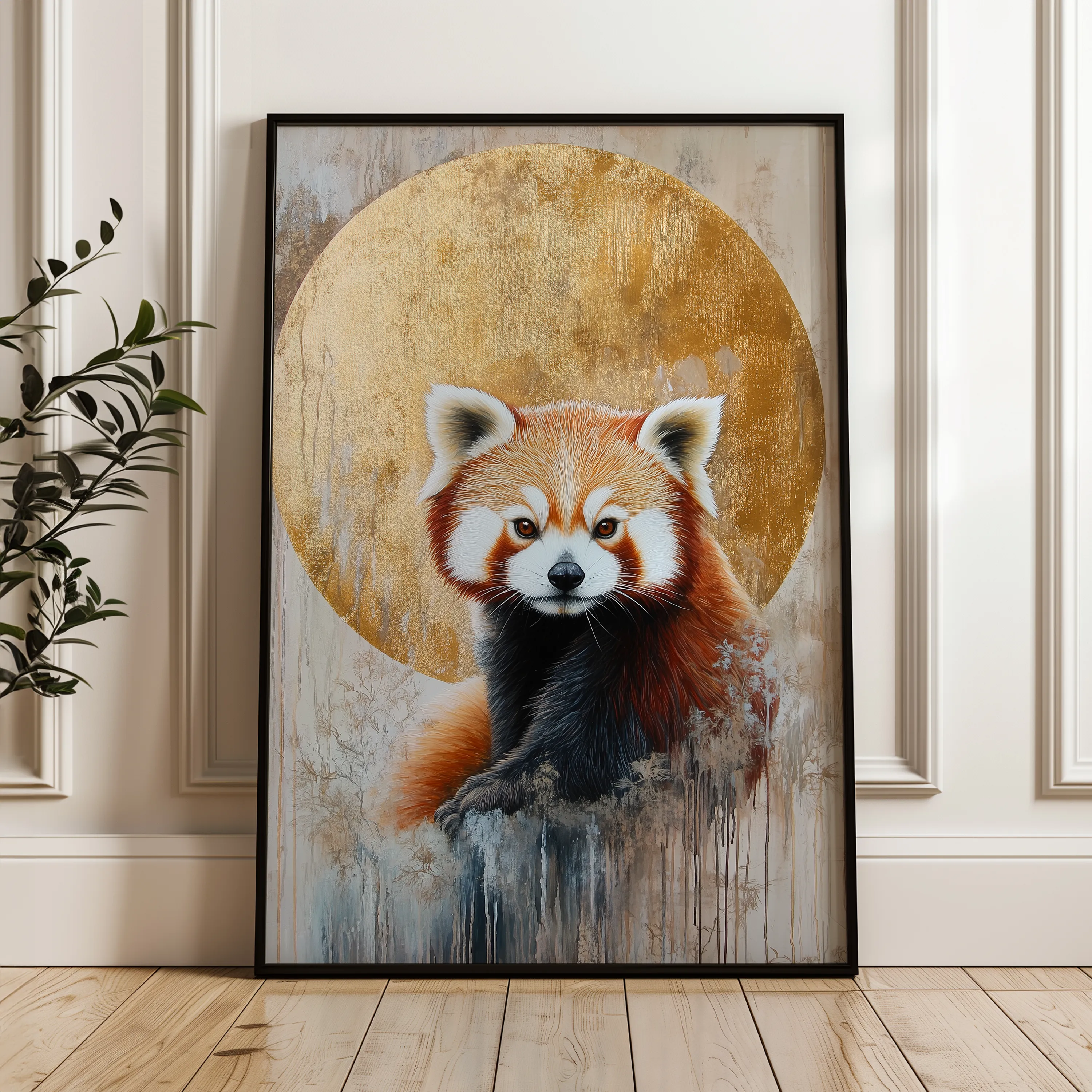 Animals 169 Canvas Art 18" x 24" / 45 x 60 cm / Black
